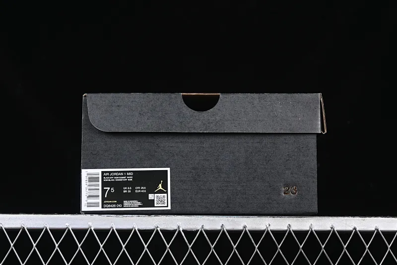 All categories Air Jordan Jordan series basketball shoes Air Jordan 1 Mid Air Jordan 1 Mid AJ1 Joe 1 black and white gray mid-top cultural and casual sneakers DQ8426-010